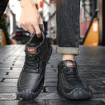 🔥Letzter Tag Verkauf🐂 Freizeitschuhe für Herren aus australischem Kalbsleder👞Handgenäht für einfaches An- und Ausziehen✅ Fußgewölbeunterstützung zur Schmerzlinderung