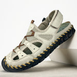 🔥Letzter Tag 70 % Rabatt🔥 Lässige, bequeme Ledersandalen für Herren, bequeme orthopädische Wanderschuhe 