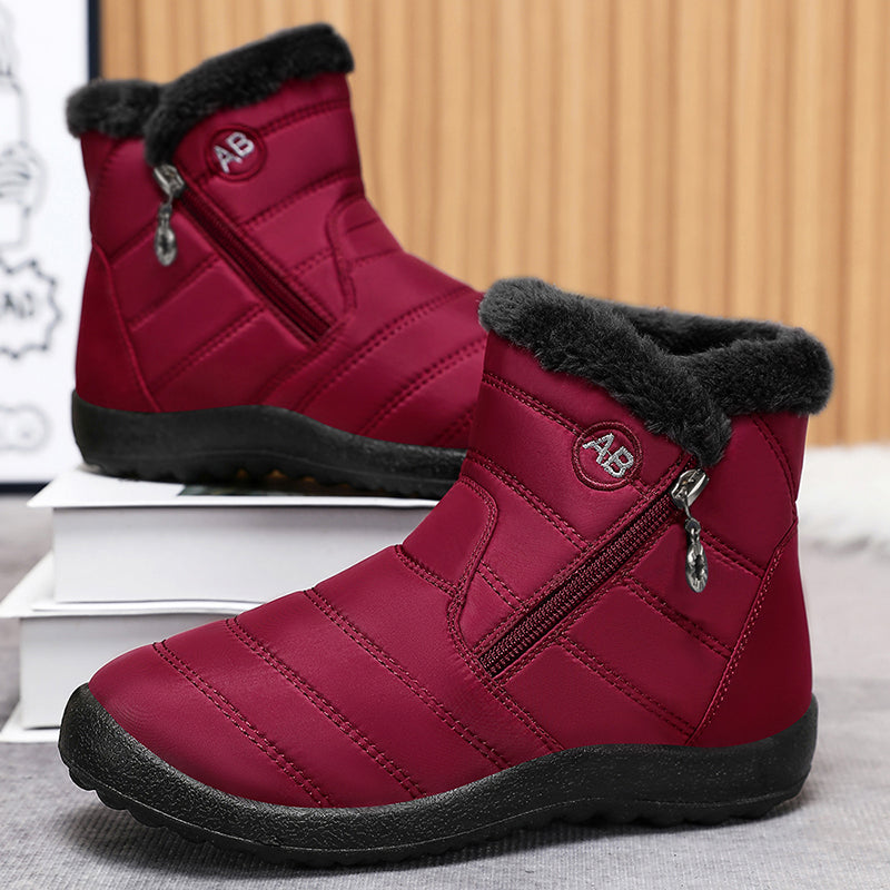 Warm Winter Snow Boots, Long Plush-Lined Unisex Boots, Waterproof and Non-Slip for Men and Women