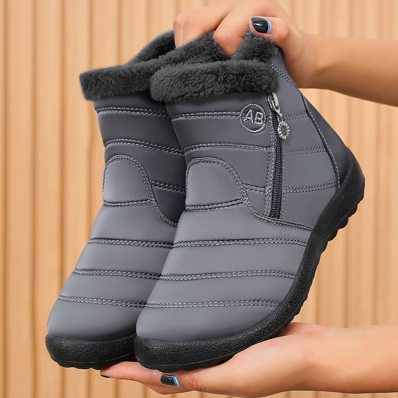Warm Winter Snow Boots, Long Plush-Lined Unisex Boots, Waterproof and Non-Slip for Men and Women