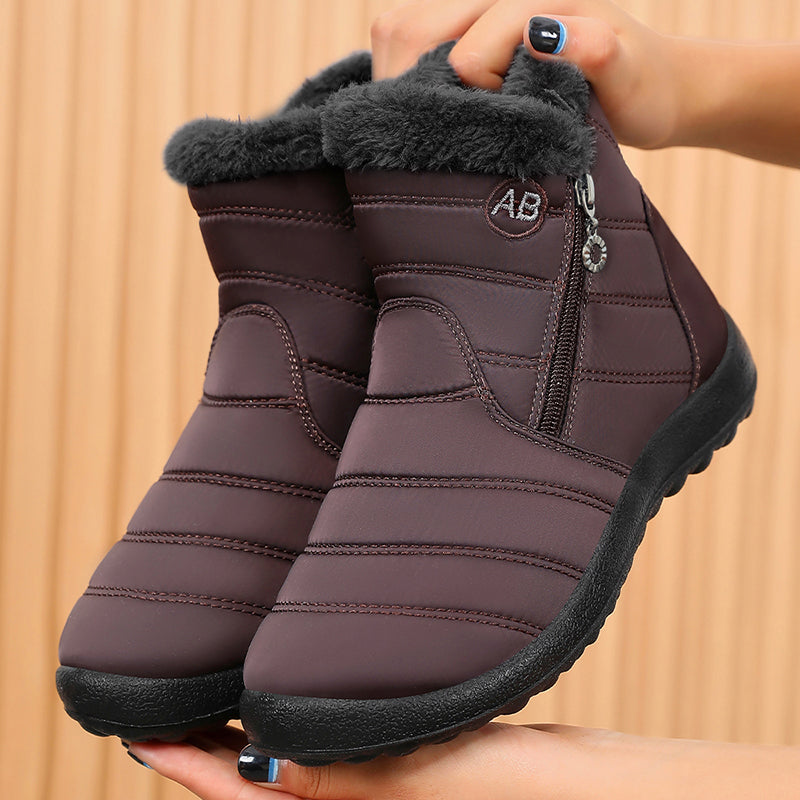 Warm Winter Snow Boots, Long Plush-Lined Unisex Boots, Waterproof and Non-Slip for Men and Women