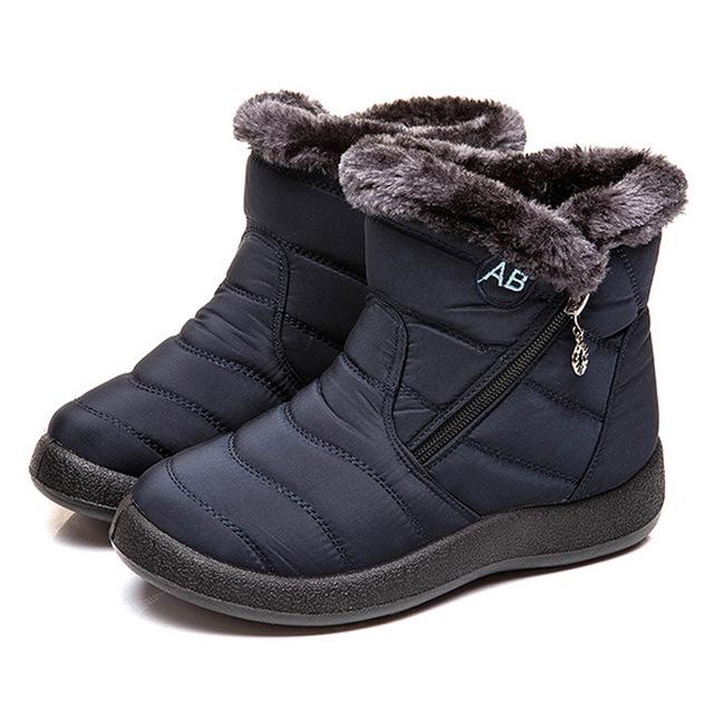 Warm Winter Snow Boots, Long Plush-Lined Unisex Boots, Waterproof and Non-Slip for Men and Women