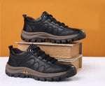 Letzter Tag 70 % RABATT🔥Lässige Herrenschuhe aus Leder mit guter Fußgewölbeunterstützung und rutschfester, atmungsaktiver Outdoor-Wanderschuhe