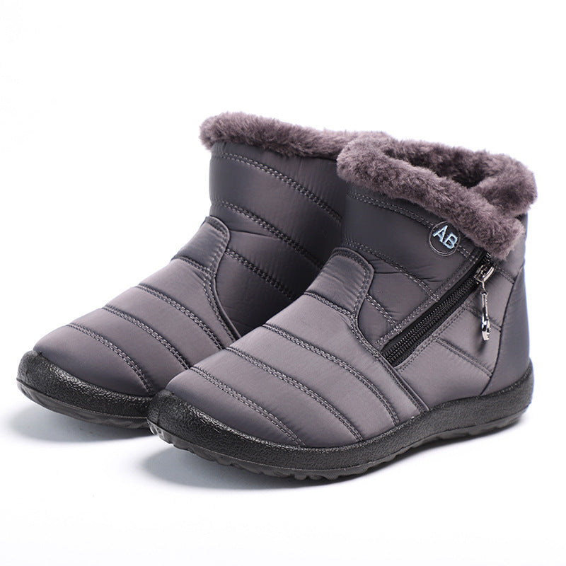 Warm Winter Snow Boots, Long Plush-Lined Unisex Boots, Waterproof and Non-Slip for Men and Women