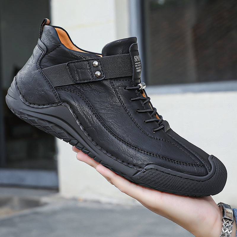 LETZTER TAG! 60% RABATT 🔥⏱️ WEIHNACHTSANGEBOT ⏱️🔥 Herrenhandgenähte Rutschfeste Leder-Casual-Stiefel | Stylische & Casuelle Herrenschuhe