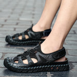 🔥Letzter Tag 70 % Rabatt🔥 Lässige, bequeme Ledersandalen für Herren, bequeme orthopädische Wanderschuhe 