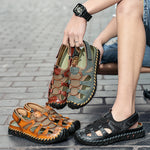 🔥Letzter Tag 70 % Rabatt🔥 Lässige, bequeme Ledersandalen für Herren, bequeme orthopädische Wanderschuhe 