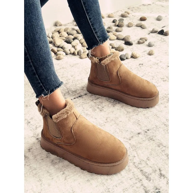 ArctiCozy Damen Winter-Schneestiefel | Dicke Sohle, Plüsch-Velours-Futter | Letzter Verkaufstag – Ultra-Komfortabel, Wasserdicht & Isoliert