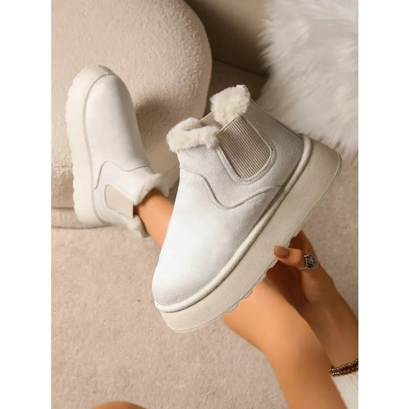 ArctiCozy Damen Winter-Schneestiefel | Dicke Sohle, Plüsch-Velours-Futter | Letzter Verkaufstag – Ultra-Komfortabel, Wasserdicht & Isoliert