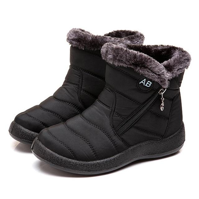 Warm Winter Snow Boots, Long Plush-Lined Unisex Boots, Waterproof and Non-Slip for Men and Women